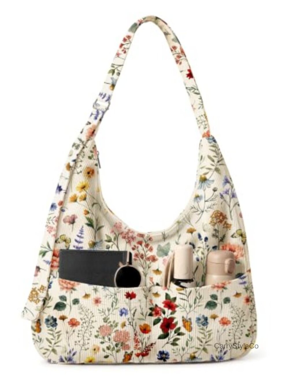 Corduroy Hobo Bag for Women Large Crossbody Shoulder Travel Work
